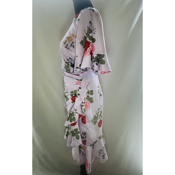 KEEPSAKE Pretty One Mini Romantic Dress Lilac Floral SIZE SMALL Retail $185 - Picture 4 of 13